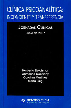 Libro Jornadas Clínicas: Inconciente y Transferencia